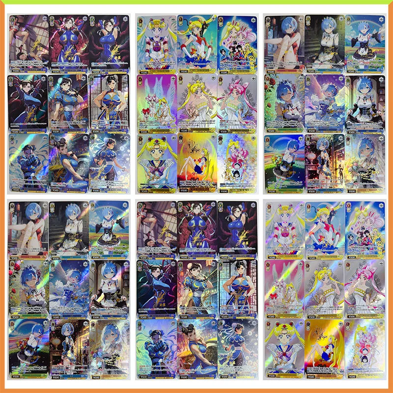 

Anime Goddess Story DIY ACG Weiss Schwarz Tabletop Battle Refraction Game Collectible Card Chun Li Rem Toy for boy Birthday Gift