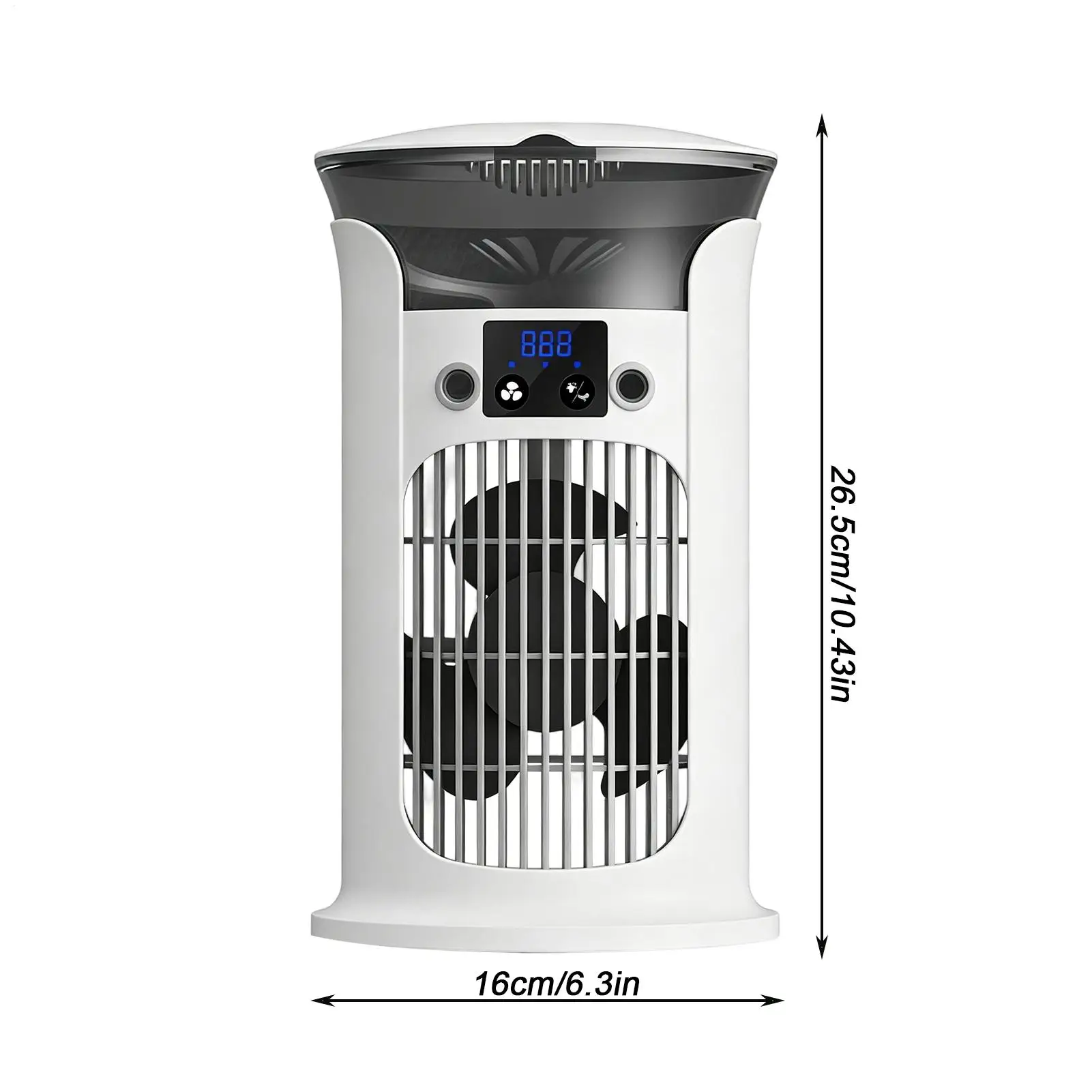 Desktop USB Mini Portable Air Conditioner Fan for Room Home Camping Humidifier Water Mist Cooling Fan Night Lamp Air Cooler view 3