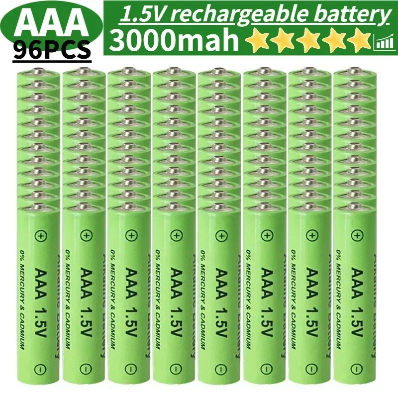 New Best Sellers  AAA 1.5V 3000mAh Rechargeable 1.5V AAA Battery Suitable for Watches, Mice, Computers, Toys, Etc.