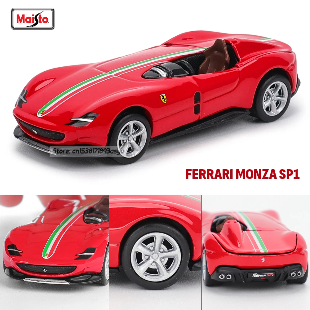 Maisto 1:64 Ferrari SF90 SP1 Lamborghini 37 car dark black series car alloy die-casting model gift toy Exquisite packa