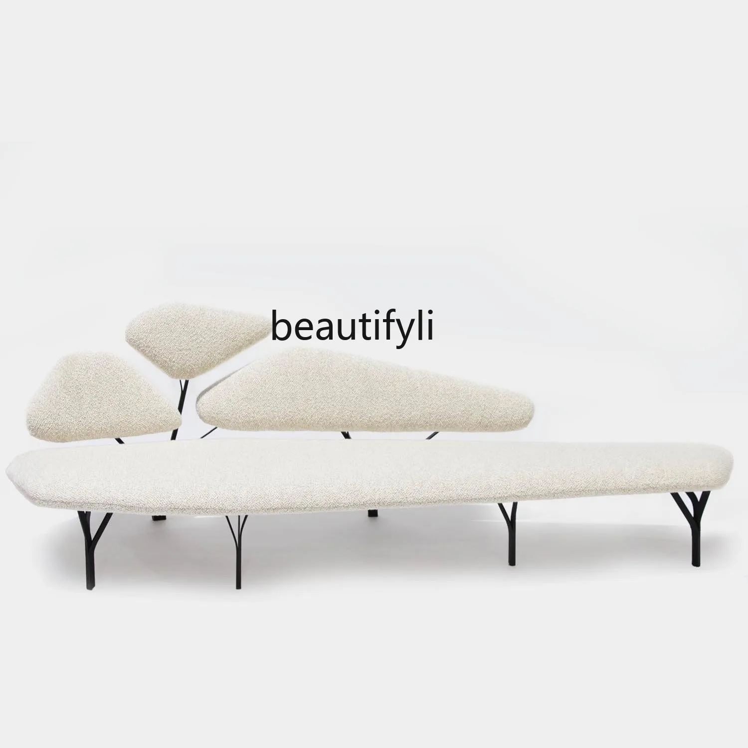 Designer Model Light Luxury and Simplicity Leaf Shape Sofa Personality Freehand Branch Shaped Couch Hotel Model Room