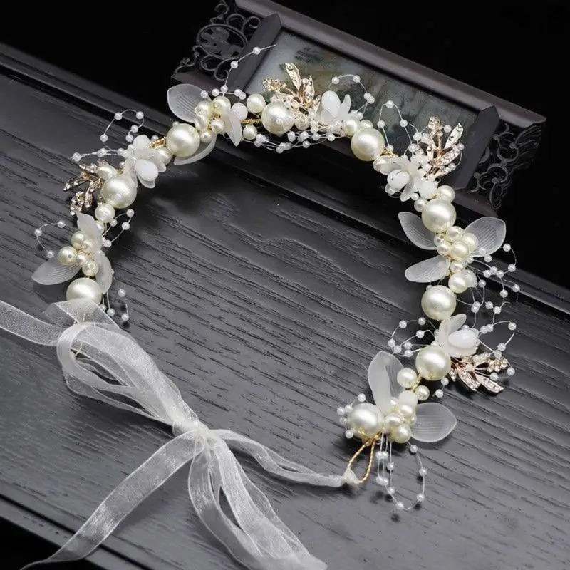 Kopfkranz für Kinder, Blumenkranz für die Haare, Blumenkranz für Blumenmädchen, Kopfschmuck, Kränze für Mädchen, Blumen-Tiara, Haarreif. – Detail 10