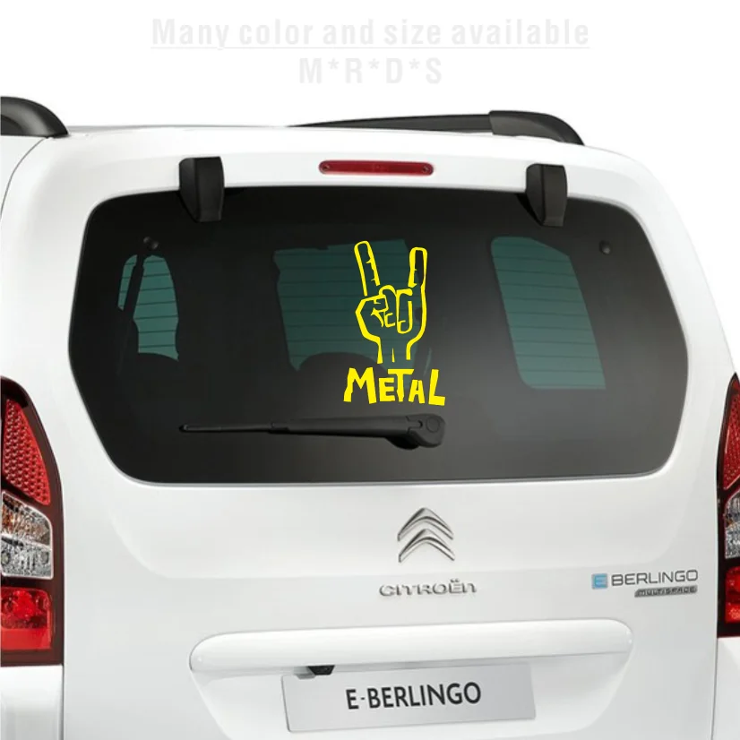 Heavy Metal Sticker Vinyl Decal Electric Bass Guitar Rock Personality Car Sticker  Car-styling Window Motor Helmet Laptop