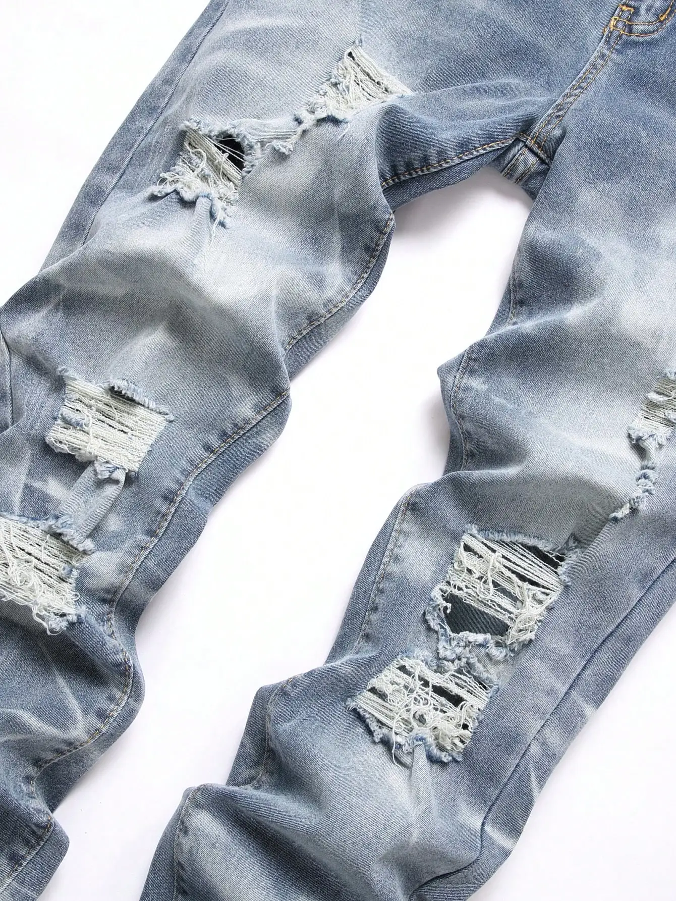 Fashion Men's Jeans Pants Stretch Blue Skinny Jeans For Men Casual Slim Fit Denim Pants Korean Style Male Trousers Jeans