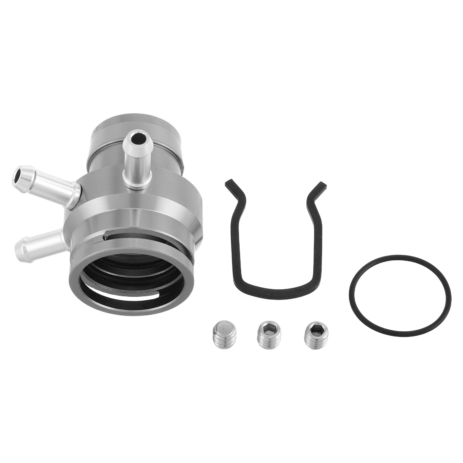 

Turbine Relief Valve Boost Tap Sensor Gauge Adapter Car Pressure Silver Fitting