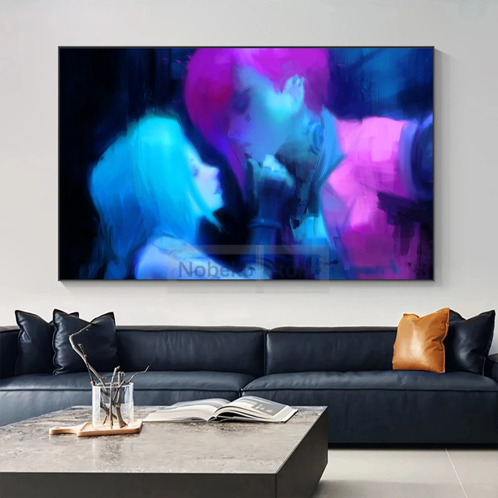 Popular Anime Arcane Fan Poster League of Legends Jinx Vi Prints Canvas Painting Wall Art Pictures Home Room Abstract Decoration