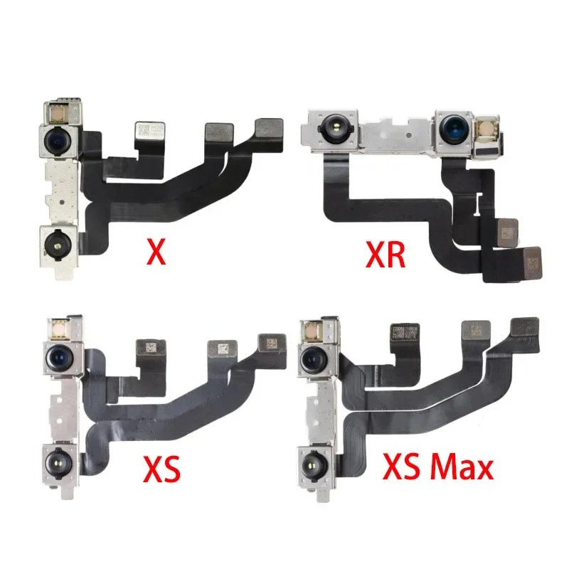 

Small front facing FaceTime camera for iPhone X XR XS Max with sensor light proximity flex cable repair parts