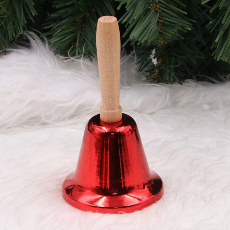 4 Piece Christmas Bell Mini Bell Water Table Desk Bell For Service Bell For Crafts Bell For Teacher Pantry Hand Bell