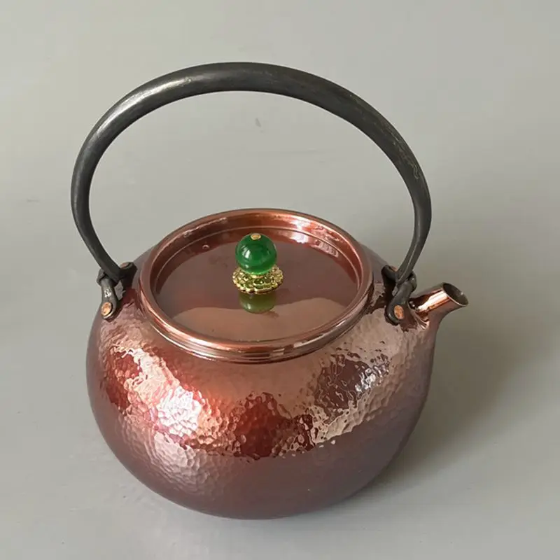 

Медный чайник, чайник ручной работы, цельная толстая крышка чайника для воды