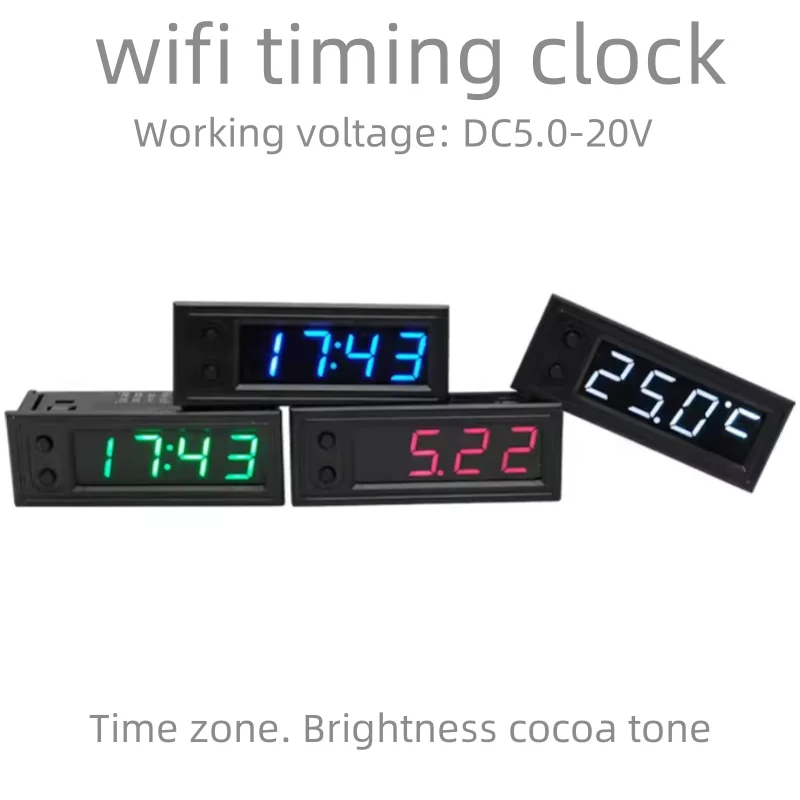 (1 piece) wifi electronic digital nixtube clock module movement small intelligent networking network automatic timing in stock