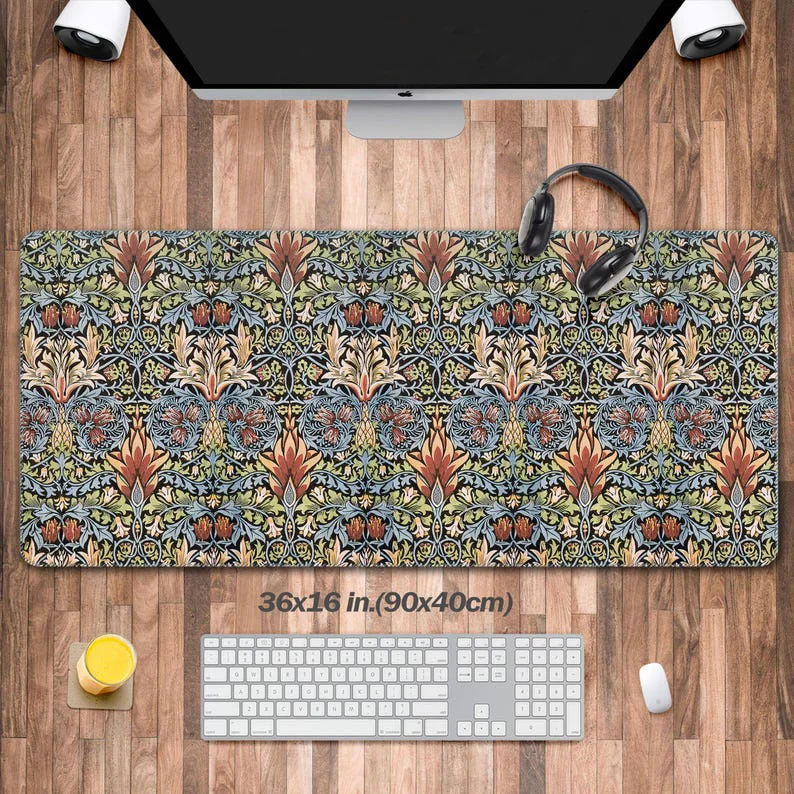 

Large Floral Print Table Mats, XXL Plant Mouse Pads, Non-slip Desktop Mouse Pads, XL Floral Table Mats, Perfect Gifts for Mom