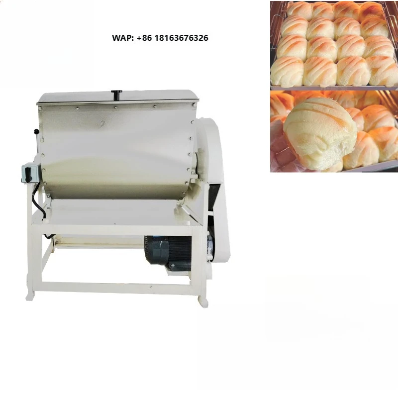 Commercial Horizontal Dough Mixer High Efficiency Dough Kneading Machine for Mantou Flower Roll Noodle and Pancake Making.