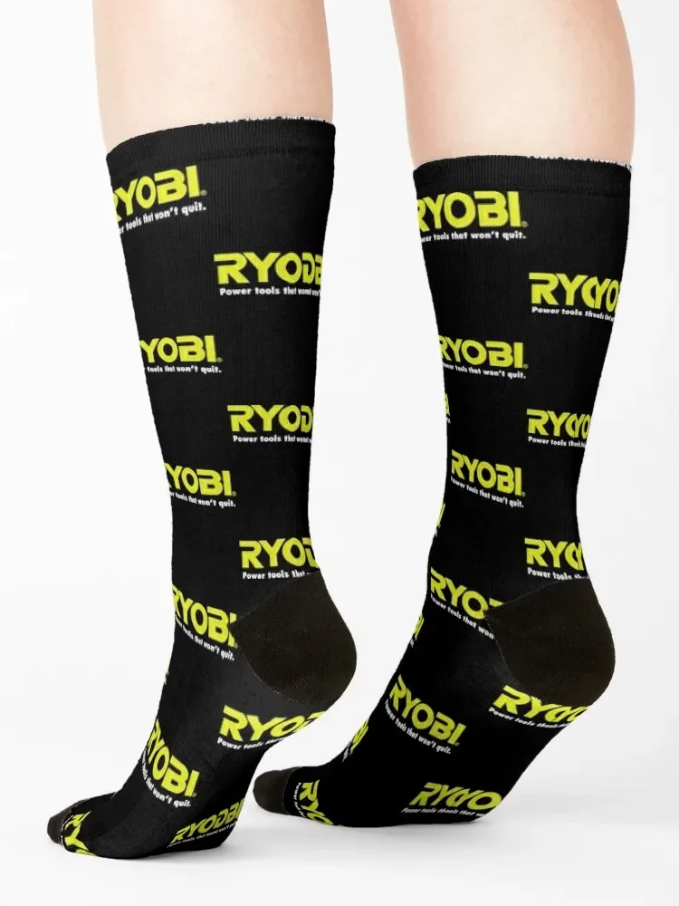 POWER TOOLS-Calcetines clásicos con logotipo de RYOBI para hombre y mujer, medias de senderismo, lote