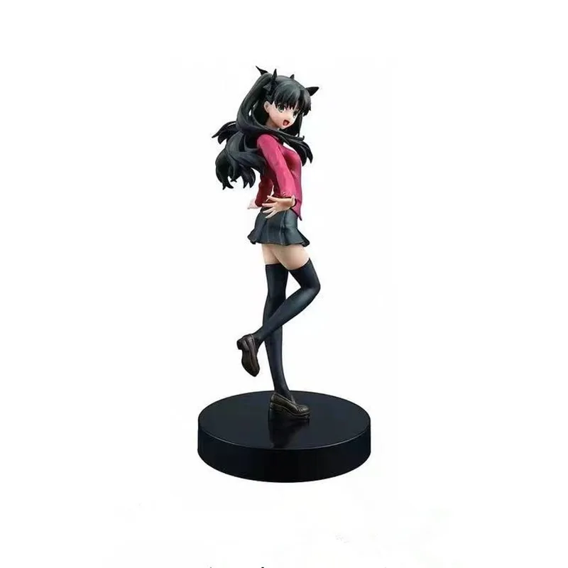 Figura de Ação de 20cm do Anime Fate, Modelo Tohsaka Rin, Decoração de Mesa, Coleção, Boneco de PVC, Presente