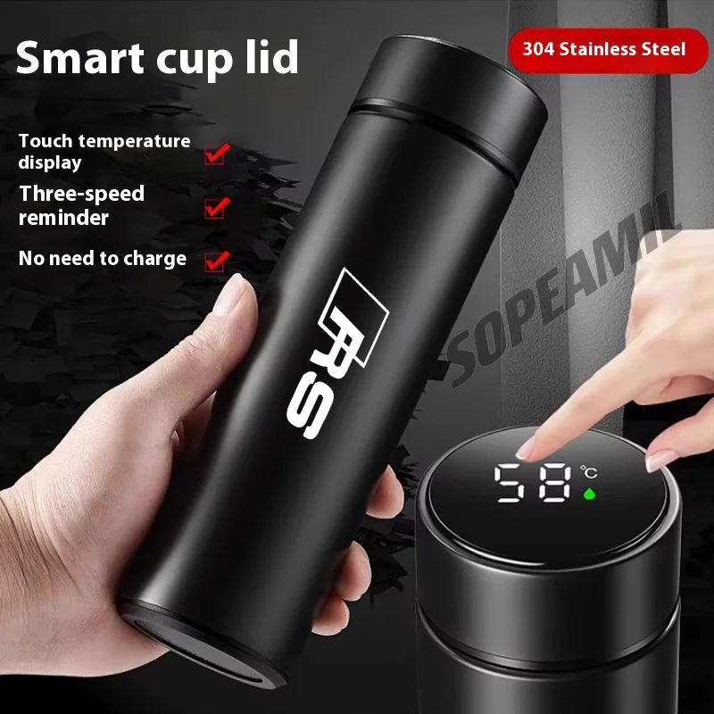 

Car Vacuum Cup Thermos Mug Temperature Display Coffee Cup Audi RS RS3 RS4 RS5 RSQ3 A3 A4 A5 A6 A7 A8 Q2 Q3 Q5 Q7 Q8 S3 S4 S5 TT