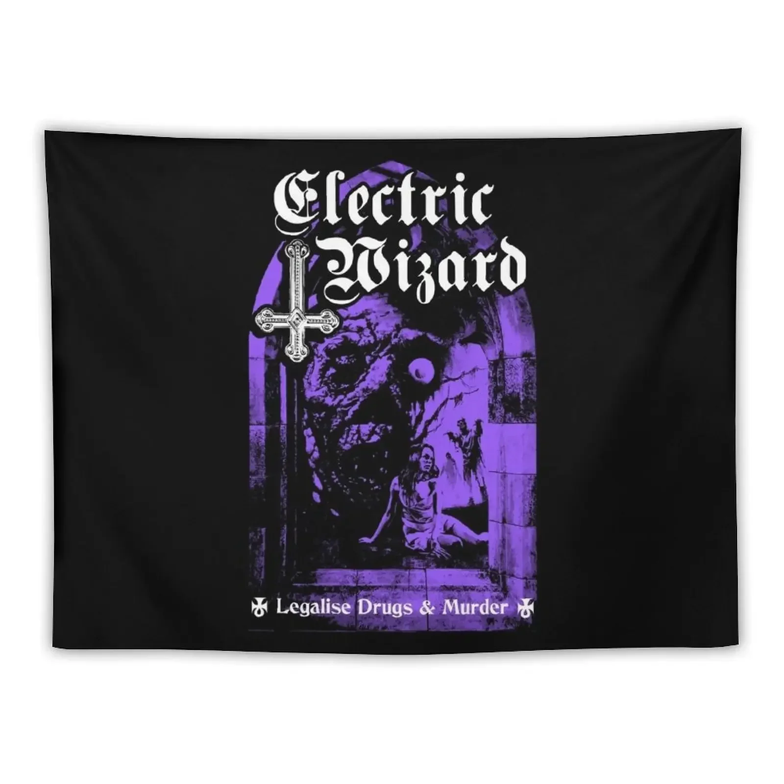 

Electric Wizard - Legalise it Tapestry On The Wall Aesthetic Room Decoration Tapestry