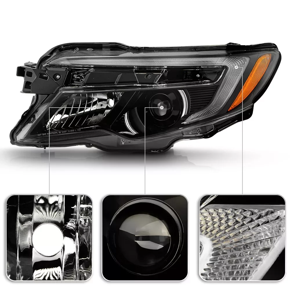 USA 2 Pin Front Headlight Assembly 2016-2020 Car Front Lamp Lighting System Parts