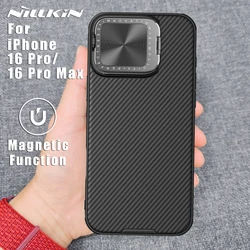 NILLKIN for iPhone 16 Pro Max / 16 Pro case Magnetic Adapt Magsafe Lens 360 full Camera Protection CamShield Back cover
