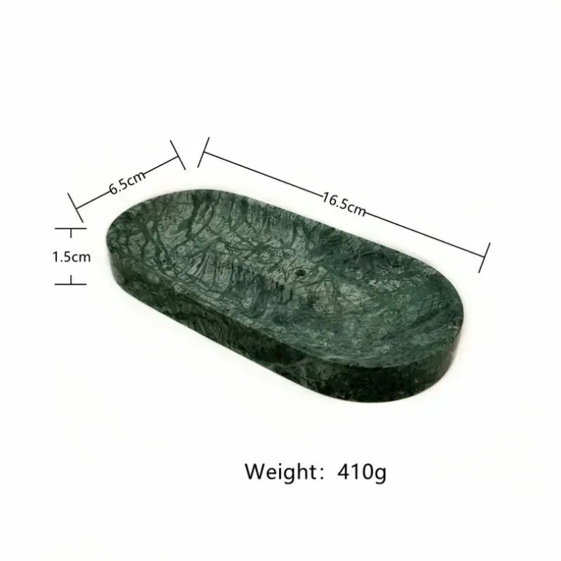 marble Wholesale  family Oval Shape Fragrance dark green Aromatherapy candles home fragrance incense burner