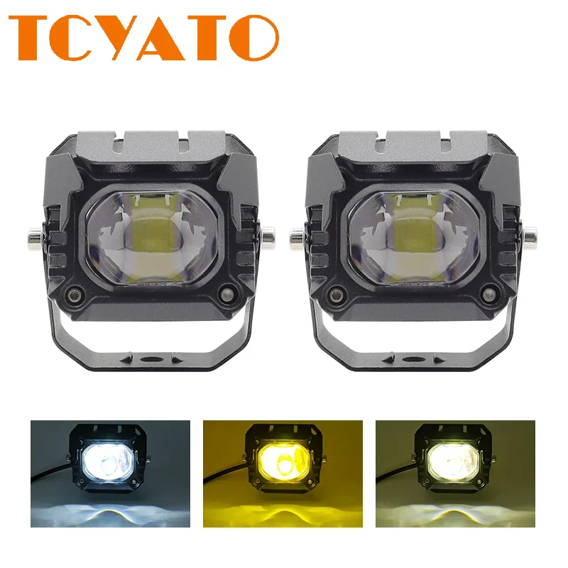 

Automotive and motorcycle LED spotlights, electric vehicle lights, external yellow and white high and low beam modification ligh