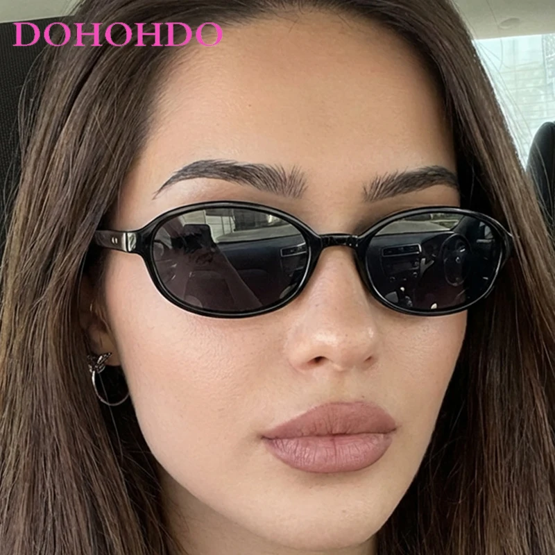 

Fashion Designer Oval Rivet Women Sunglasses Classic Vintage Small Frame Men Sunglass Outdoor Travel Shades Ladies UV400 Lentes