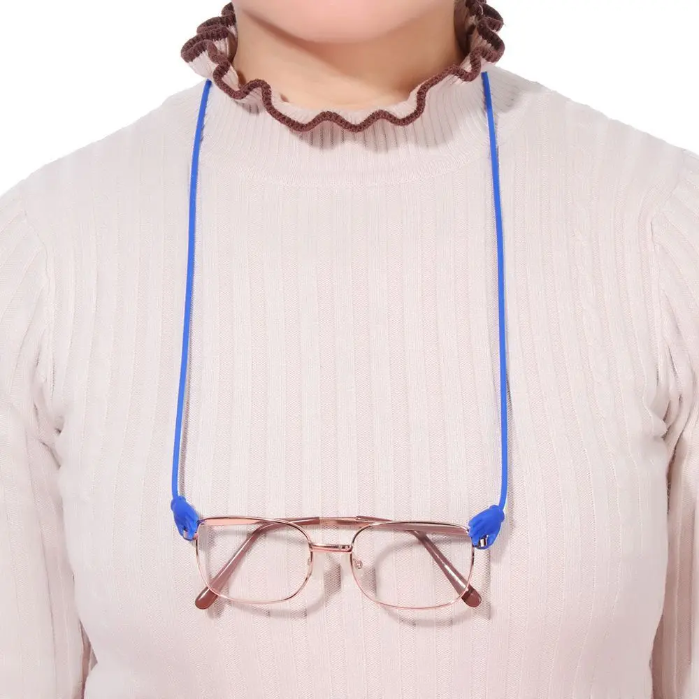 حامل نظارات الأيدي شكل المضادة للانزلاق الرجال النظارات الشمسية الفرقة نظارات الحبل حامل سيليكون النظارات حزام سلسلة نظارات نسائية #1