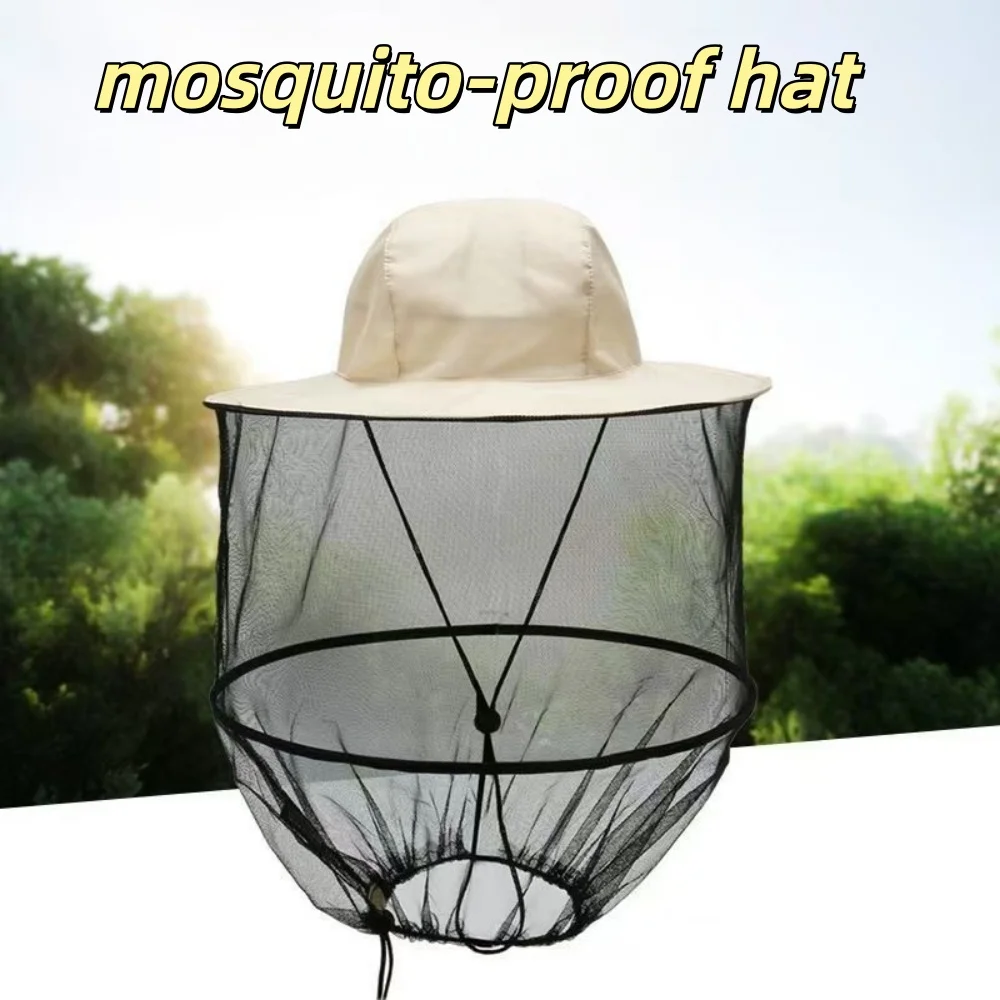 Multifunctional Detachable Mesh Mosquito Repellent Hat, Bee Keeper Hat, Outdoor Fishing Cap, Summer Sun Hat, Unisex