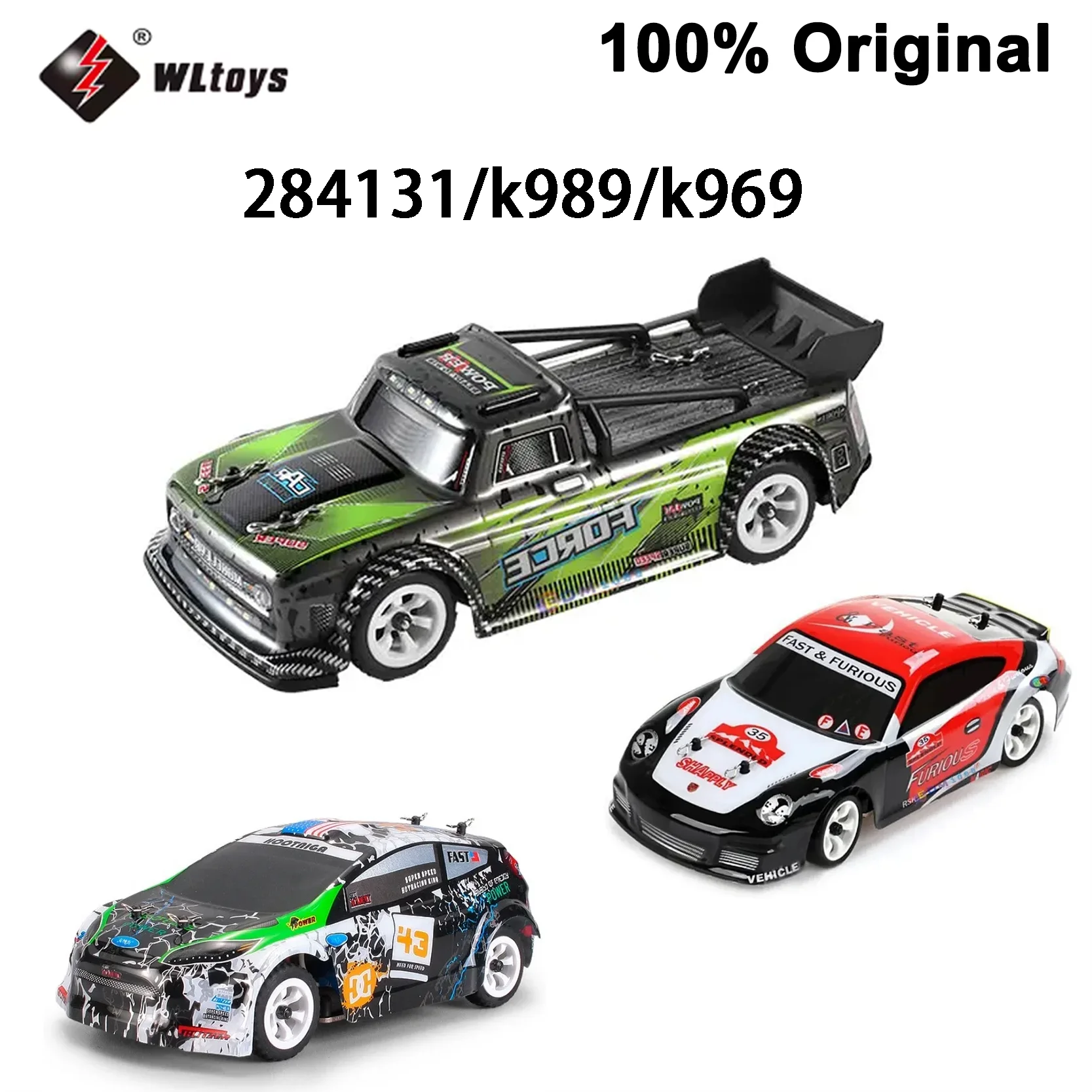 

Оригинальный 284131 K989 K969 Компактный мини-радиоуправляемый автомобиль 4WD с двумя одномоторами и дистанционным управлением Drift Rally Высокоскоростная детская игрушка