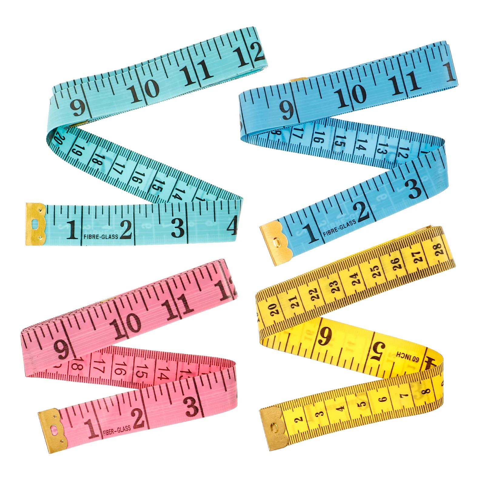 

4 Pcs Soft Measuring Ruler Tape Clothing Measure The Fabric Pvc Plastic Measures