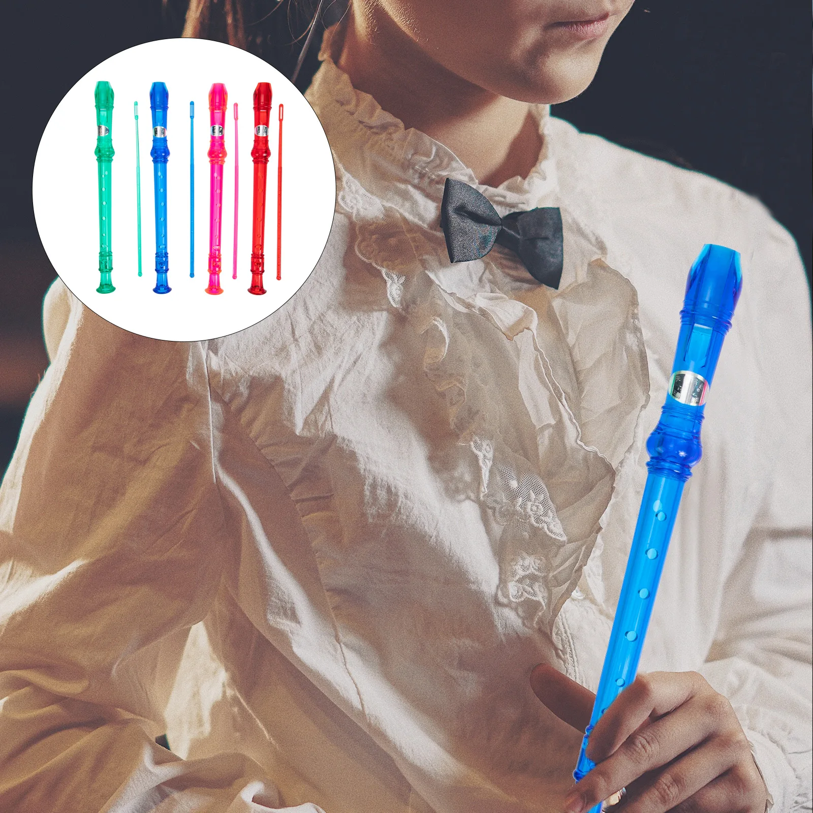 

4 Sets 8 Hole Clarinet for Children Musical Instrument Wind Beginner Abs Adults