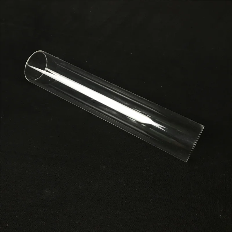 Acrylic Decor Tube 200mm Length Transparent PMMA Plastic Clear Tubing DIY Supplies