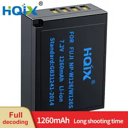 HQIX for Fujifilm XE3 XE1 X100F XA2 XT1 XT20 FinePix HS50EXR HS33EXR XT3 X-Pro1 Pro2 XE2S XE2 XA1Camera NP-W126S Charger Battery