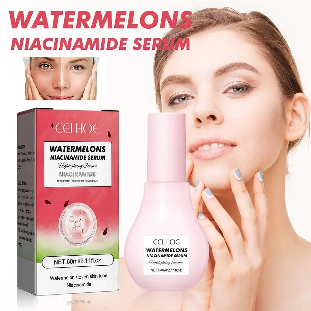 Watermelon Glow Niacinamide Moisturize Serum,Moisturizing Facial Serum W/ Hyaluronic Acid Vitamin E,Hydrating Brighten Skincare