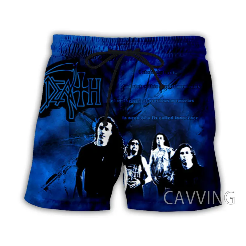 New Fashion 3D Print Death Rock Band  Summer Beach Shorts  Streetwear Men Quick Dry Vacation Casual Shorts