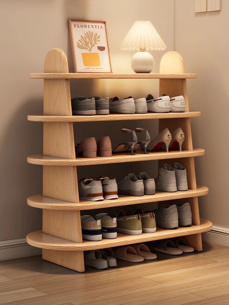 

￥%Solid Wood Shoe Bench for Hallway and Living Room