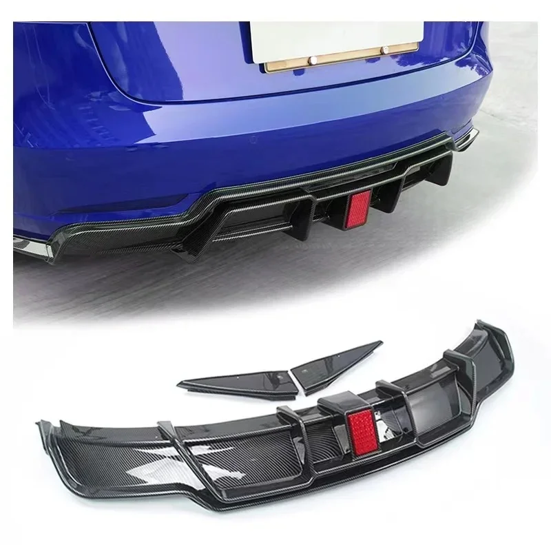 High Quality Maxton Design Rear Diffuser for Tesla Model 3 Perfect Fitment
