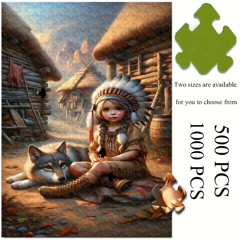 

Пазл для взрослых 500/1000 шт. | Высококачественная забавная семейная игра для снятия стресса, идеально подходит для дней рождения, Рождества, Хэллоуина и подарков.