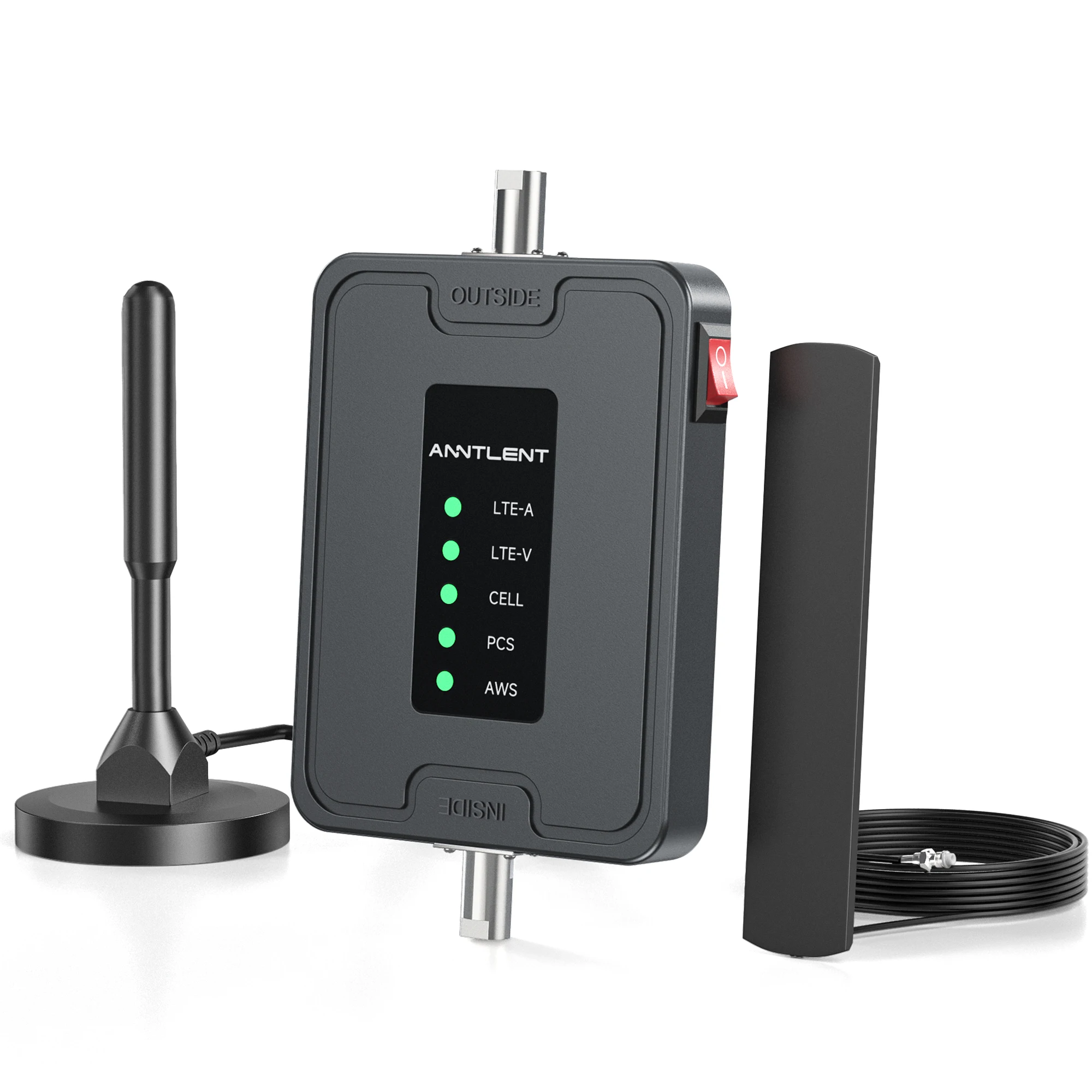 

Cell Phone Signal Booster for Car, Truck and SUV, Band 2, 4, 5, 12, 13 and 17, Boosts Signal for All U.S Carriers, FCC Approved