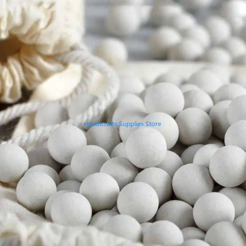 R1WA 500g Cordierite Pie Baking Beans Beads Press Stone Weights with Storage Bag High Temperature