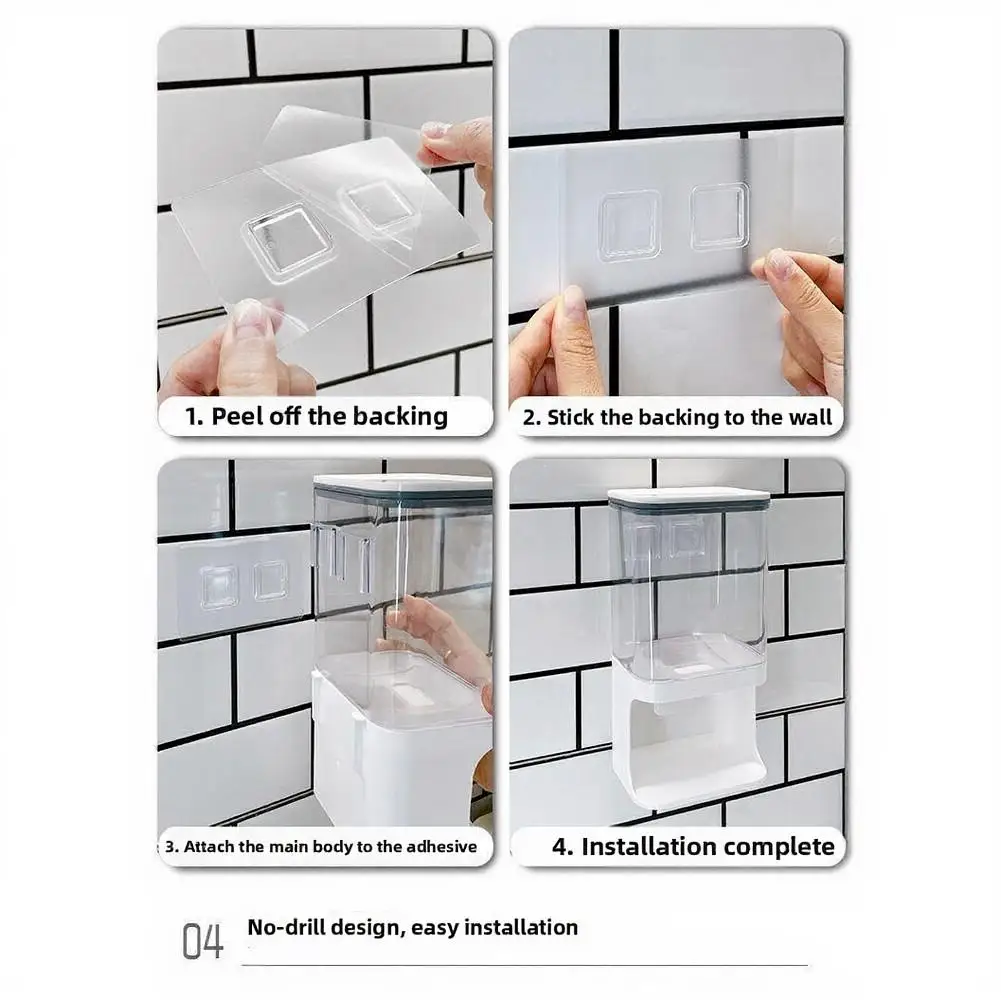 Laundry Scent Booster Dispenser Wall Mount for Solid Beads Detergent Granules Stain Remover Carpet Freshener Sea Salt 1000ML