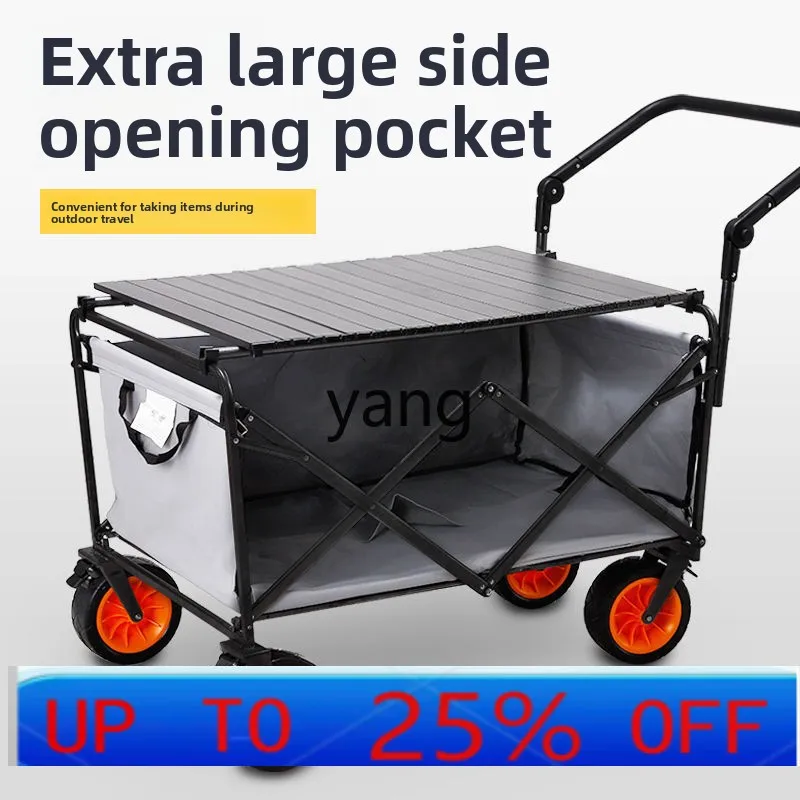 

LH outdoor camp stall trolley camping portable folding shopping cart