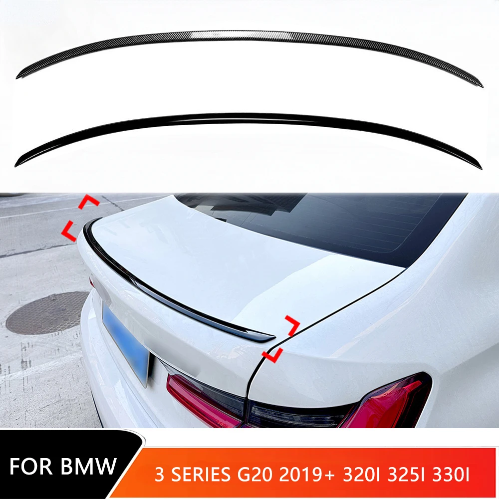 

For BMW 3 Series G20 2019+ 320i 325i 330i Car Rear Spoiler Wing Trunk Tail Fin Lip Splitter Diffuser Wings Glossy Black Body Kit