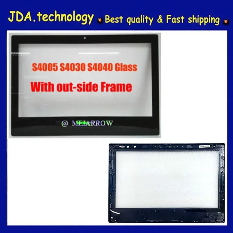 

MEIARROW New 21.5"LCD Out-side Glass For lenovo All-in-one S4040 S4030 S4005 LCD out-side glass with Frame + Adhesive tape