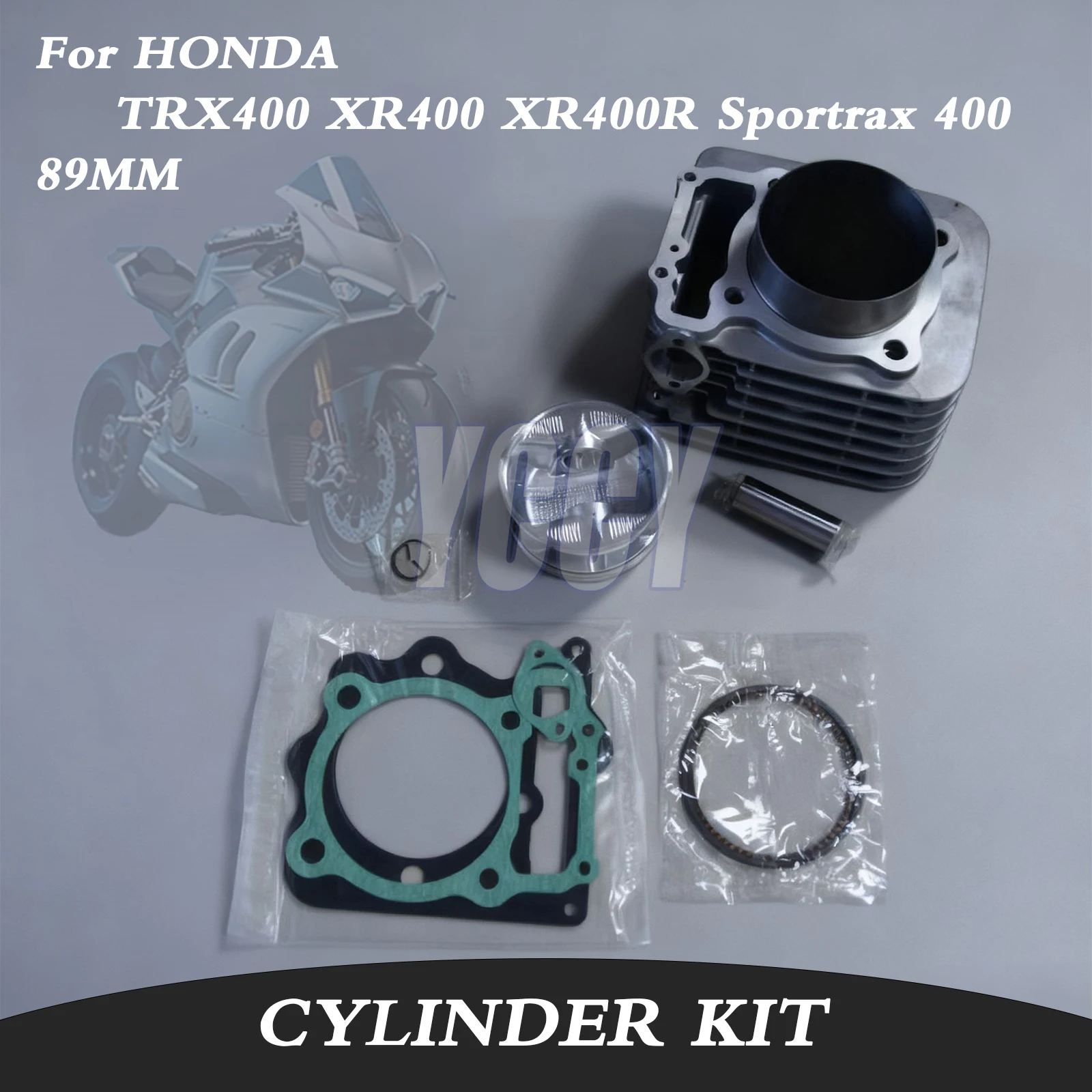 89MM Big Bore Motorcycle Engine Cylinder Kit For HONDA TRX400 XR400 XR400R Sportrax 400 TRX400EX TRX XR 400EX 400R Gaskets Set