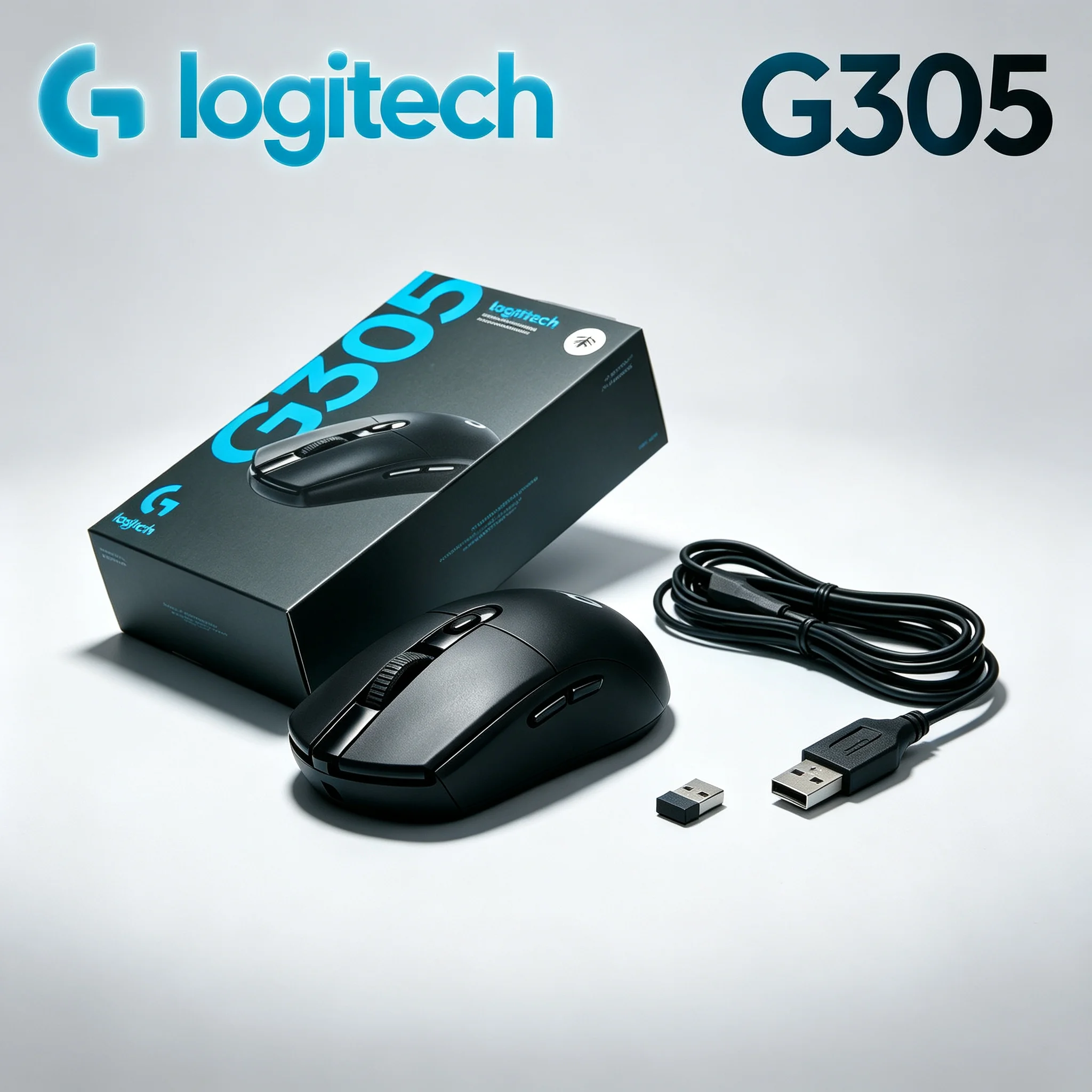 Logitech G305 LIGHTSPEED Wireless Gaming Mouse, USB Extension Cable Accessory Reduces Signal Interference, For PUBG CS2 VALORANT