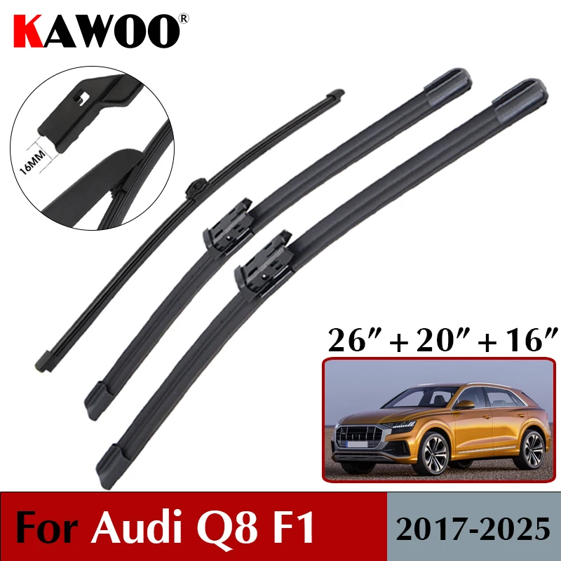

Комплект щеток стеклоочистителя для Audi Q8 F1 (26''+20''+16'') для переднего и заднего стекол, автоаксессуары для моделей 2017-2025 годов
