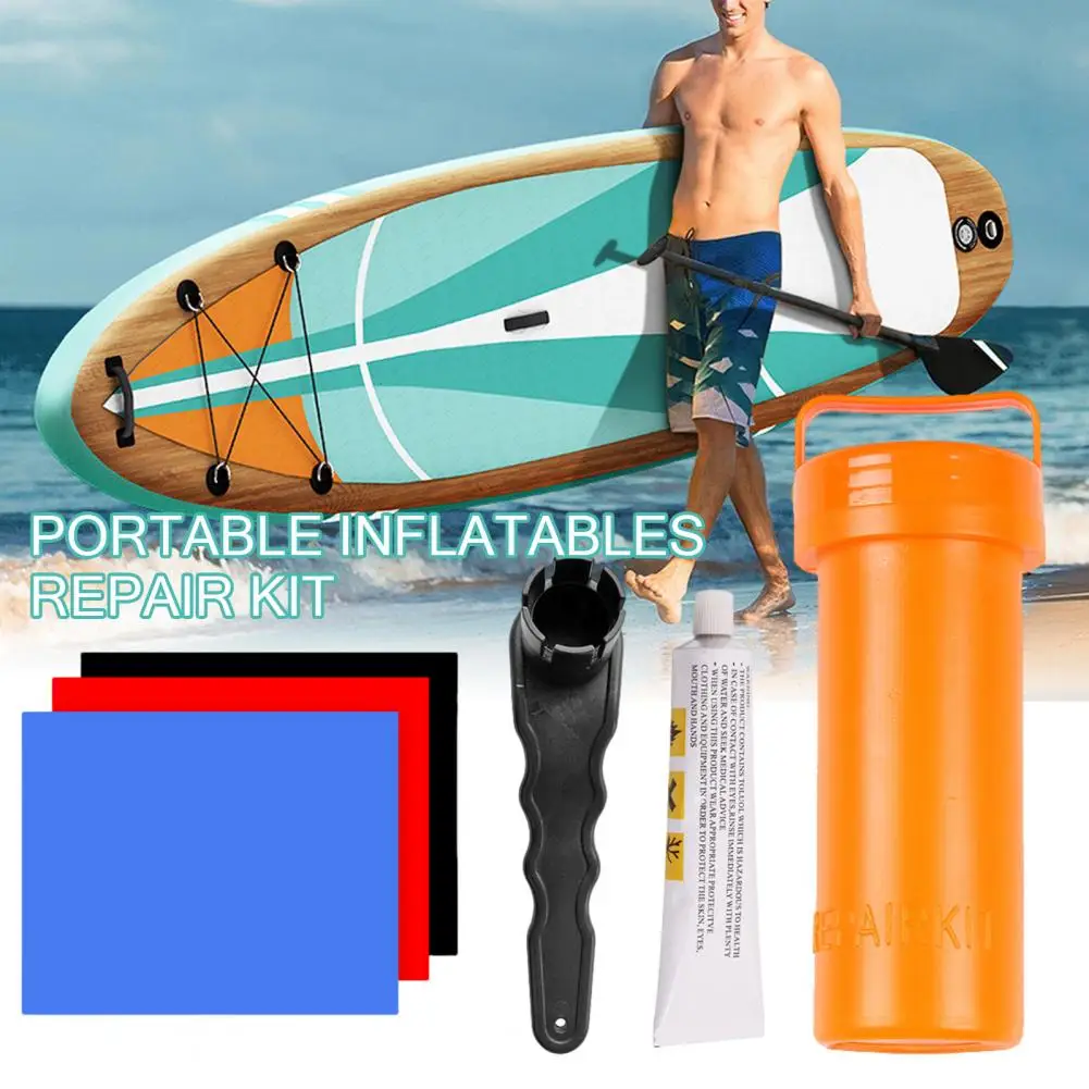 Inflatable Boat Repair Kit SUP Repair Kit Strong Adhesion Waterproof Paddleboard Inflatable Swimming Pool Repair Kit