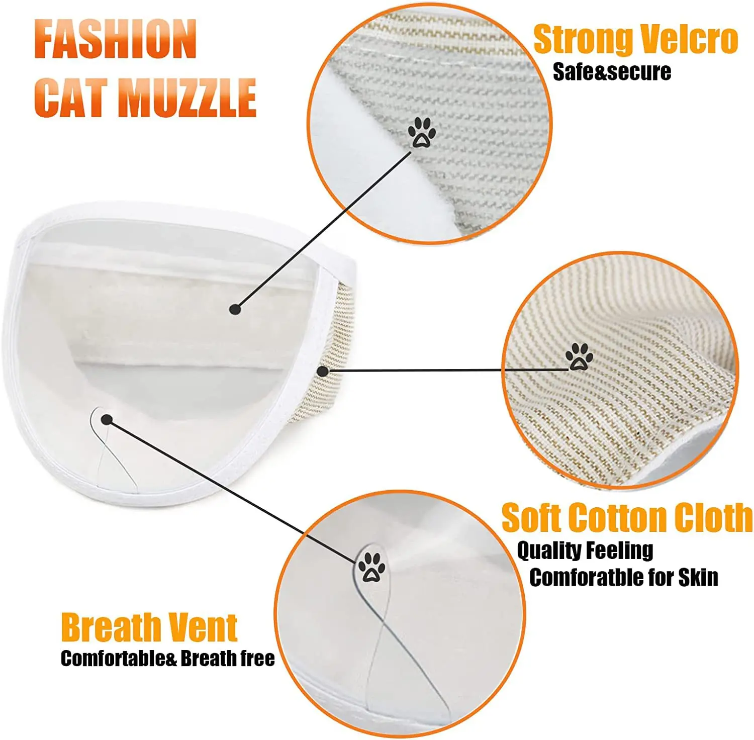 Cat Anti Bite Muzzles Breathable Cat Travel Tools Bath Beauty Grooming Supplies Cat Kitten Muzzles Mask Pet Supplies