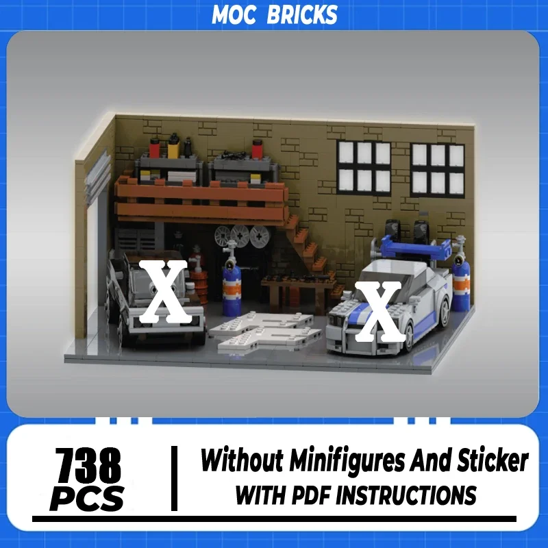 City Street View Moc Building Blocks Speed Champion Exhibition Hall Model Technology Brick DIY Assembly Construction Toy Gifts