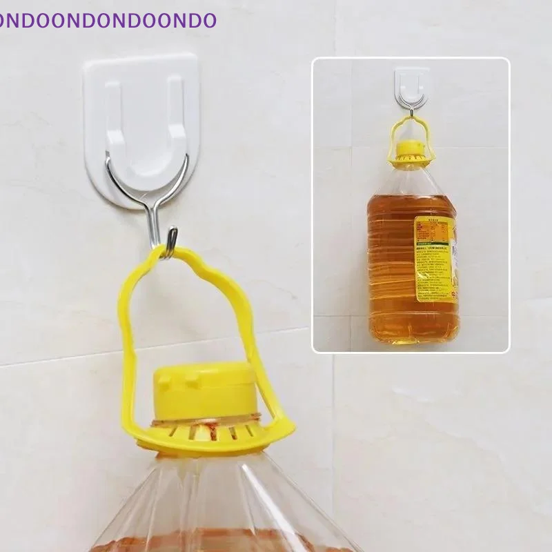 6 Pcs Waterproof Self Adhesive Wall Hooks Heavy Duty 2kg Load No Drilling for Kitchen Bathroom Home Storage